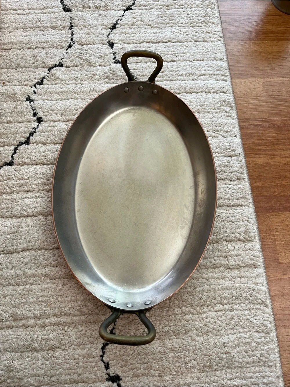 Williams Sonoma Copper-Tone Decorative Fry Pan (set of two)